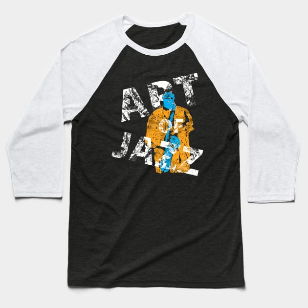 Art of Jazz Baseball T-Shirt by jazzworldquest